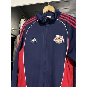 Adidas Red Bull Salzburg Soccer Navy Blue Red Jacket Large